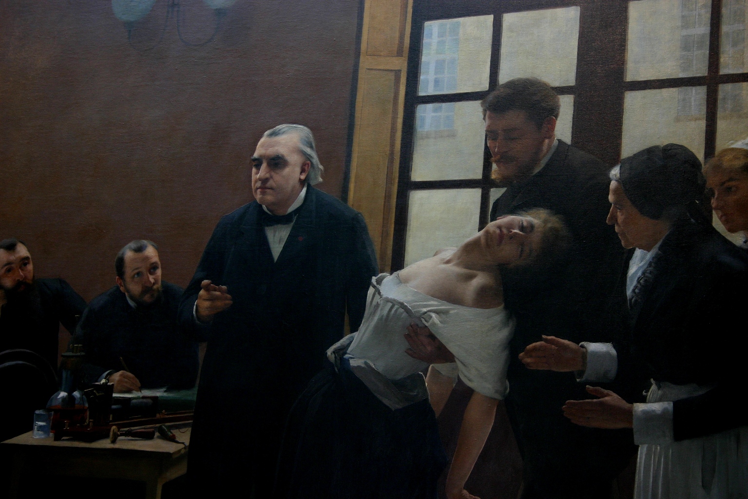 Un Leçon Clinique à la Salpêtrière by André Brouillet Université René Descartes, Paris - 03.JPG